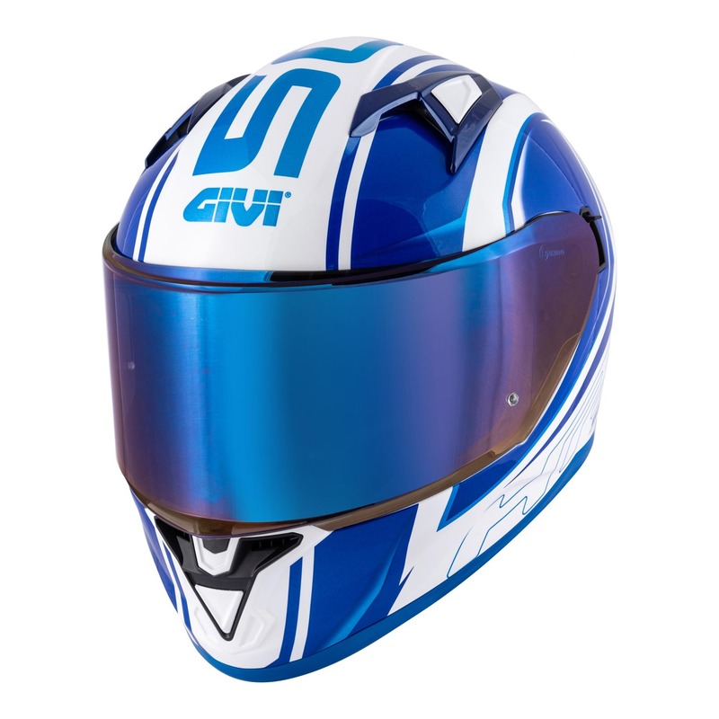 Casque intégral Givi 50.6 Stoccarda Blades blanc/bleu- XS