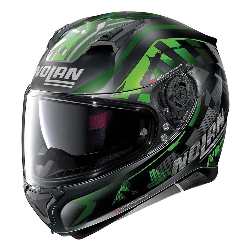 Casque intégral Nolan N87 Venator N-Com Mat noir/vert- 2XS