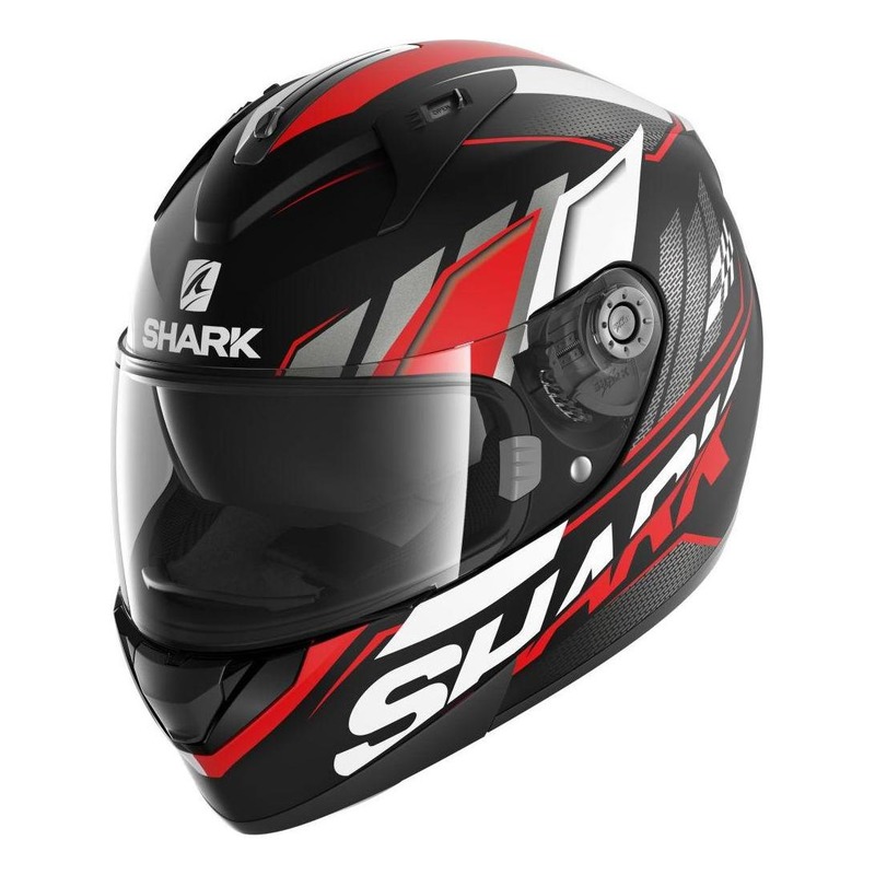 Casque intégral Shark Ridill 1.2 Phaz noir/rouge/blanc mat- XS