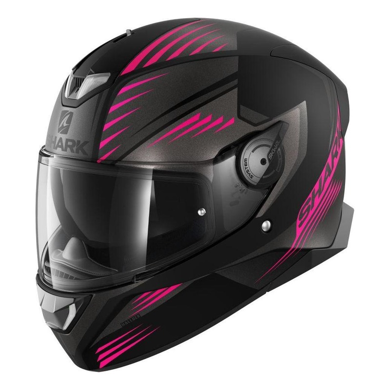Casque intégral Shark Skwal 2 Hallder noir/anthracite/violet mat (ave