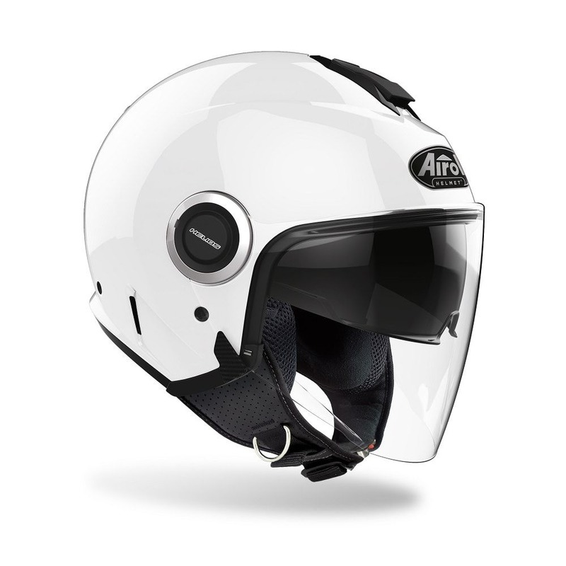 Casque jet Airoh Helios Color blanc brillant- XS