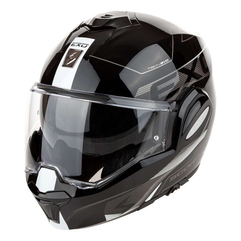 Casque modulable Scorpion Exo-Tech Evo Traveller black/white