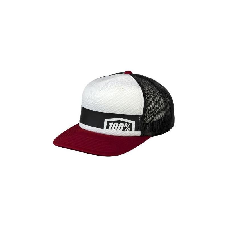 Casquette Trucker 100% Quest brique