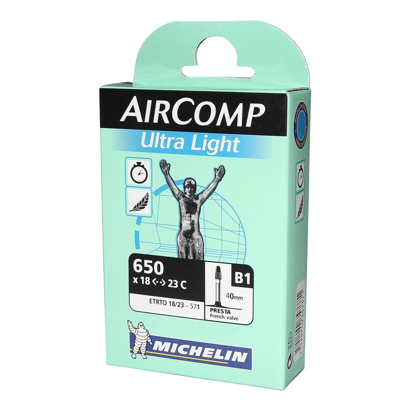 Chambre à air vélo Michelin AirComp Ultra Light 650 x 18/23 B1 Prest