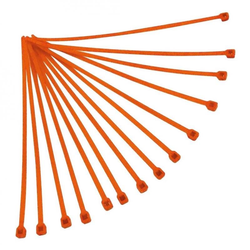 Collier de serrage nylon 3,6x180 mm RTech oranges