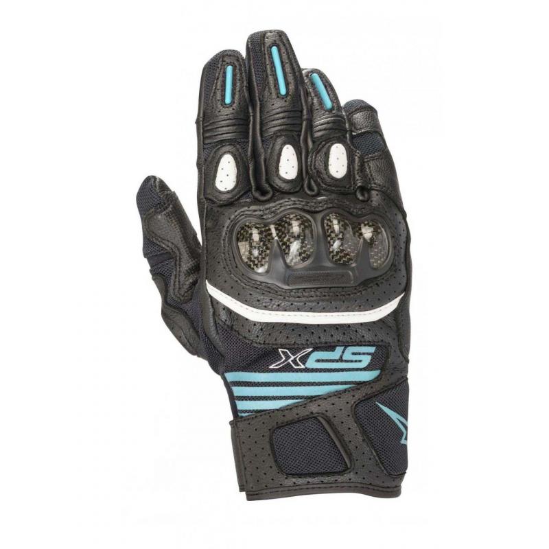 Gants Alpinestars Stella SP X Carbon V2 noir/turquoise- XS