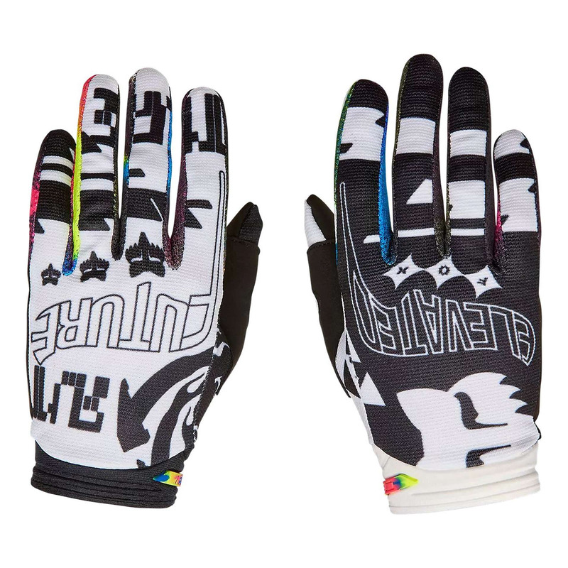 Gants cross Fox Racing 180 Image Cosmo white/black