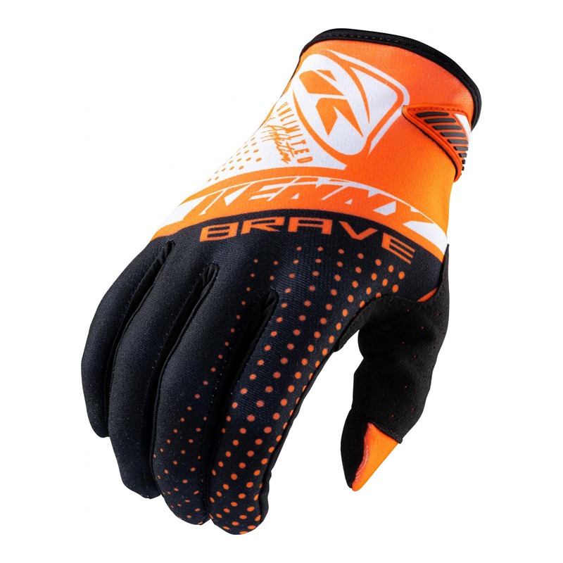 Gants cross Kenny Brave orange- 7