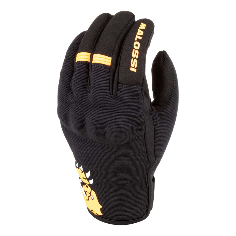 Gants cross Malossi noir/orange
