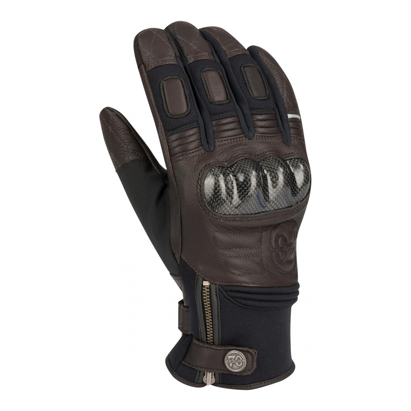 Gants cuir/textile Segura Tony marron- T8