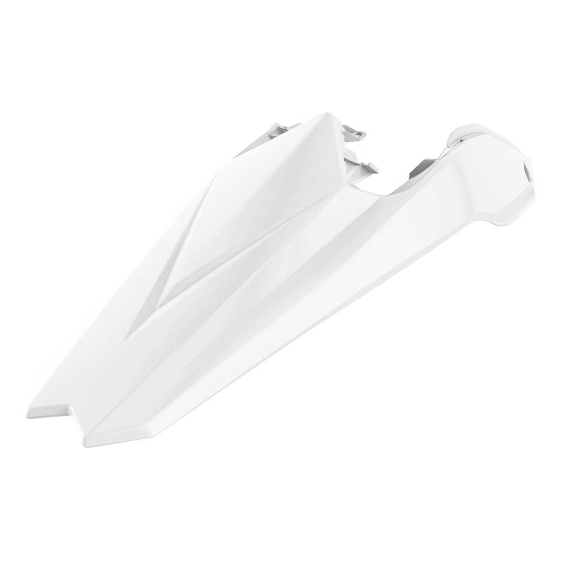 Garde-Boue Arrière + Plaques Latérales POLISPORT Type Origine Blanc - Beta RR 2T / 4T 18-19