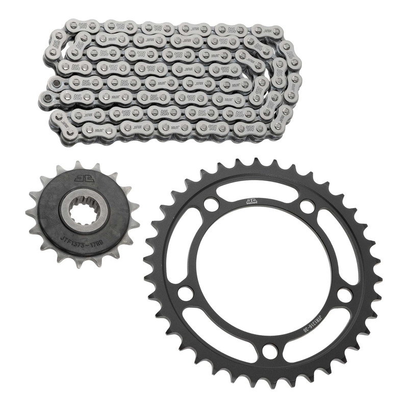 Kit chaîne EK/JT 17x38-118m chaîne 520 SRX2 acier couronne standard Honda X-ADV 750 17-25