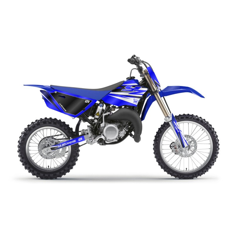 Kit déco La Bécanerie Factory blanc/bleu brillant Yamaha YZ 85 15-21