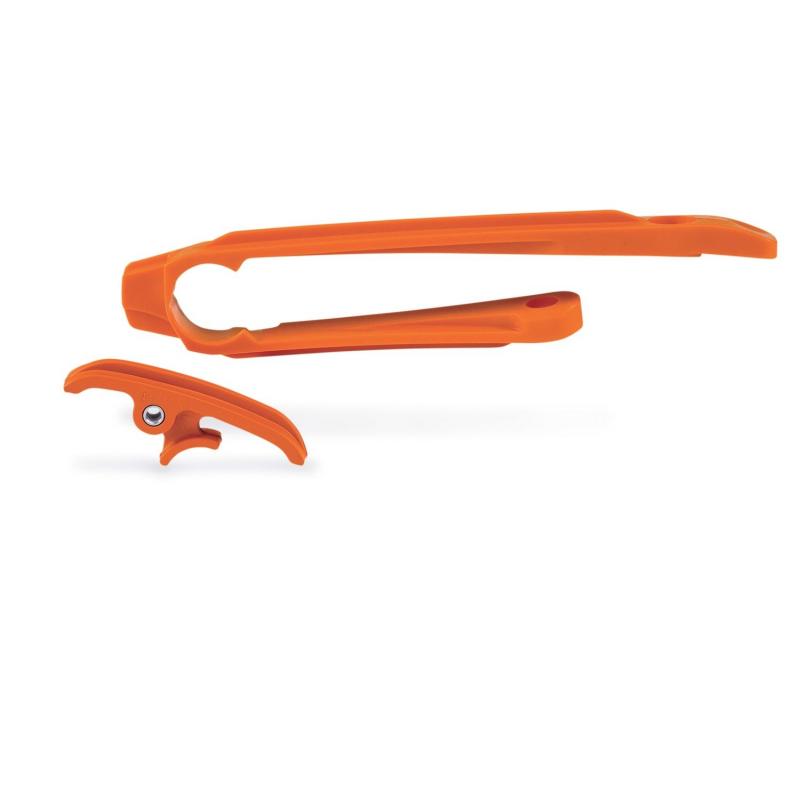 Kit patin de chaîne Acerbis KTM EXC/EXCF 12-16 Orange Brillant