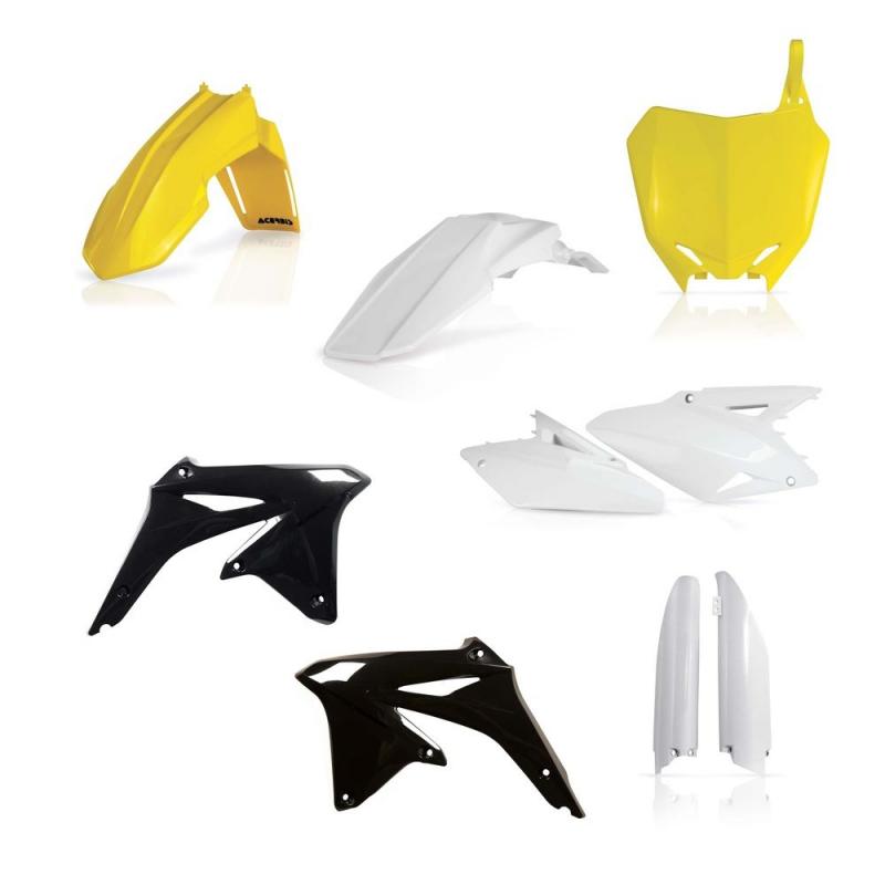 Kit plastique complet Acerbis Suzuki 450 RM-Z 08-17 réplica jaune/noi