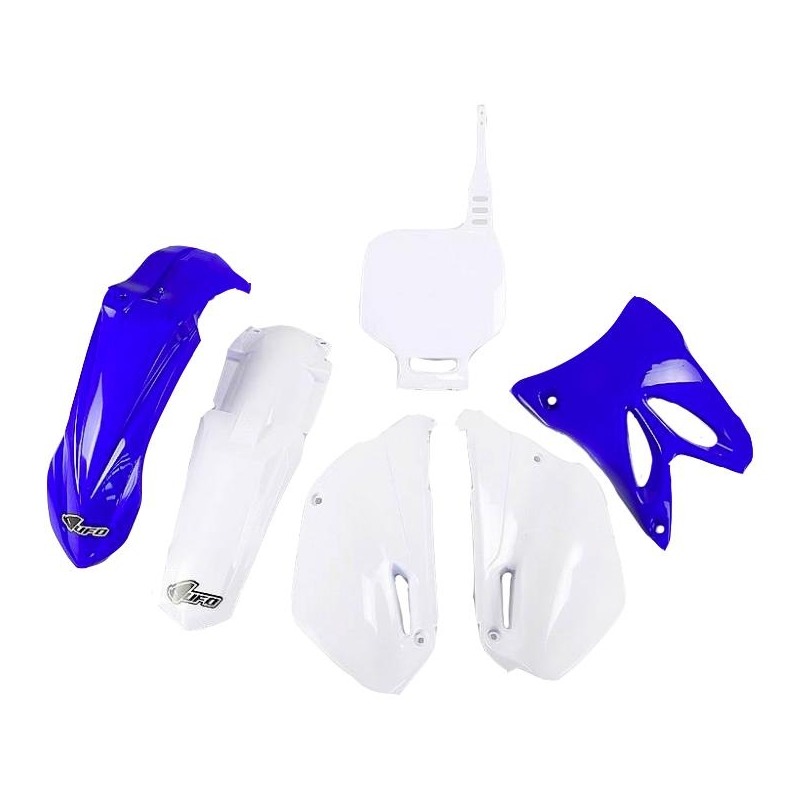 Kit plastique UFO restylé Yamaha 85 YZ 13-14 bleu/blanc (couleur orig