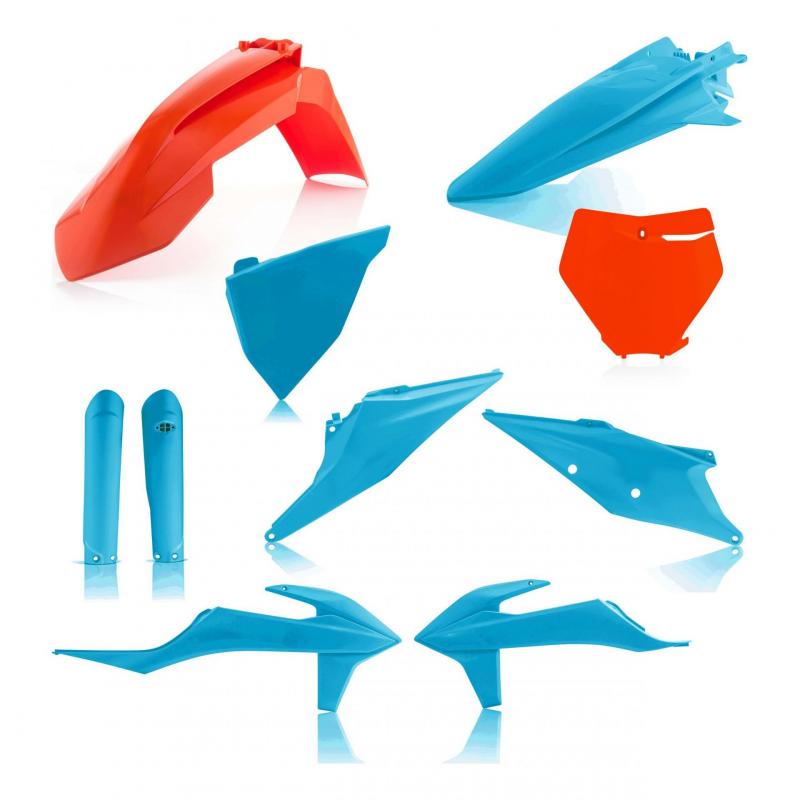 Kit plastiques complet Acerbis KTM 125 SX 19-21 orange/bleu