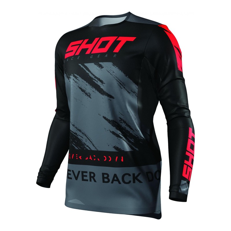 Maillot cross Shot Contact Draw rouge- S