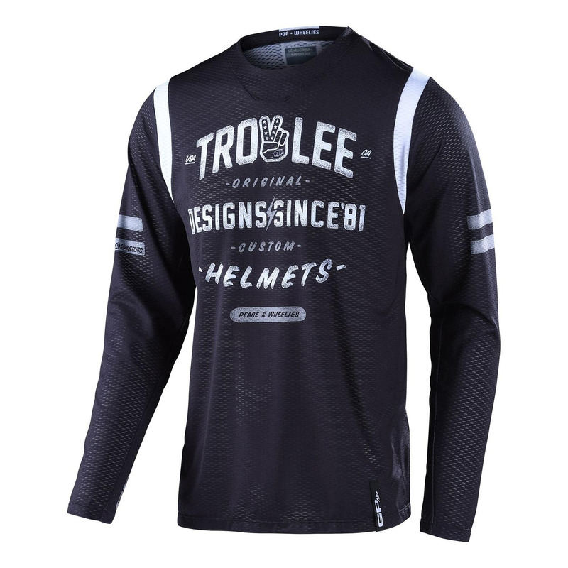 Maillot cross Troy Lee Designs GP Air Rollout noir