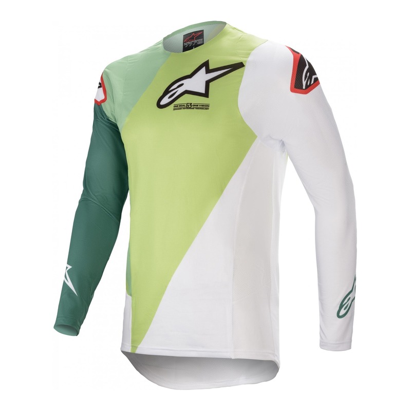 Maillot de cross Alpinestars Supertech Blaze vert/vert foncé- XL