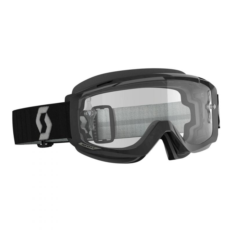 Masque cross Scott Split OTG noir/gris- écran transparent