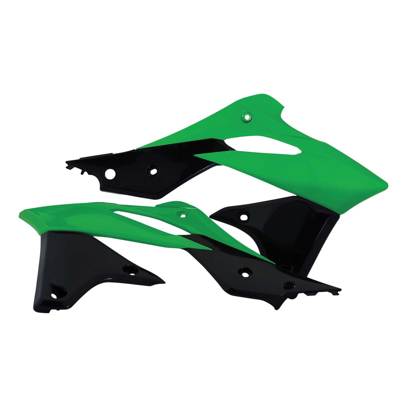 Ouïes de Radiateur ACERBIS Vert / Noir - Kawasaki 250 KXF 13-16