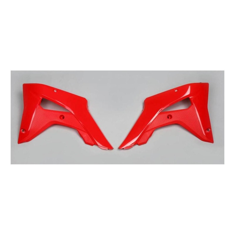 Ouïes de radiateur UFO Honda CRF 450RX 17-18 rouge (rouge CR/CRF 00-1