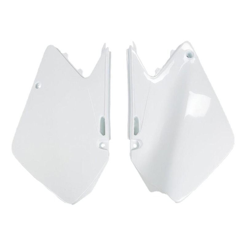 Plaque numéro latérale UFO Suzuki 250 RM 01-02 blanc