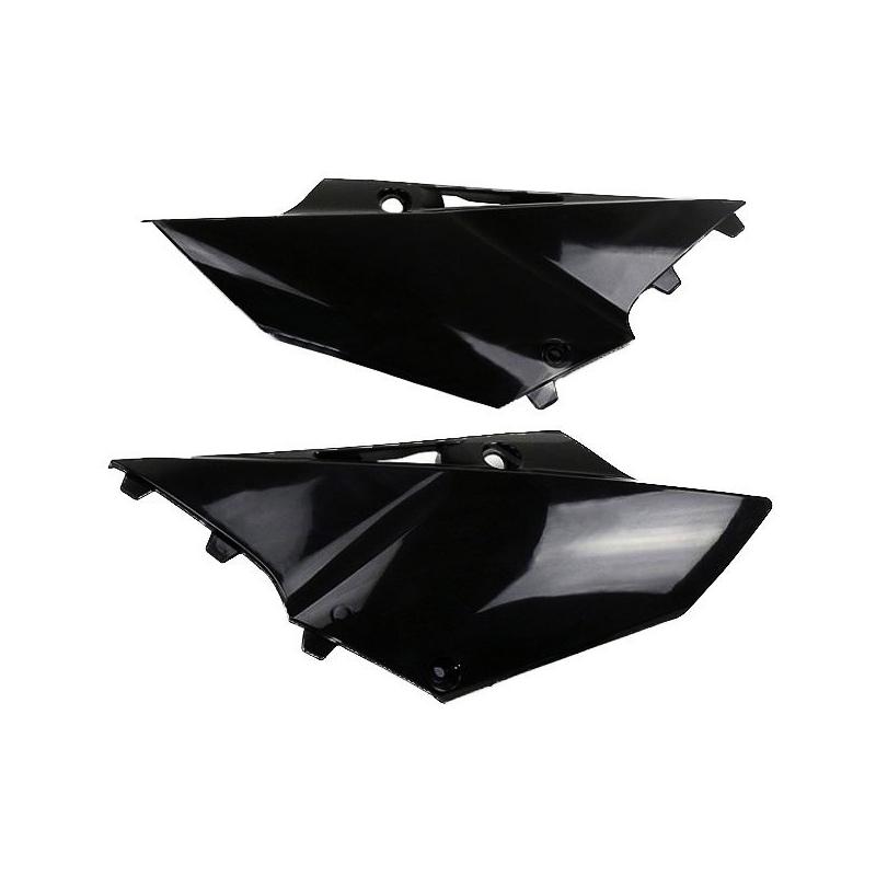 Plaques numéro latérales UFO Yamaha 125 YZ 15-17 noir