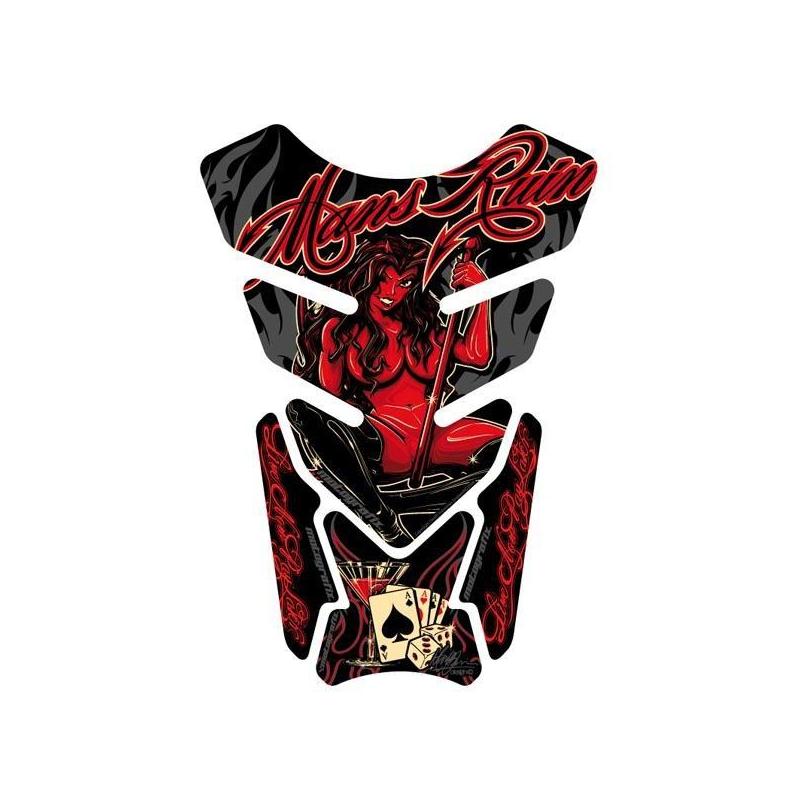 Protection de réservoir Motografix Street Style noir/rouge 4 pièces