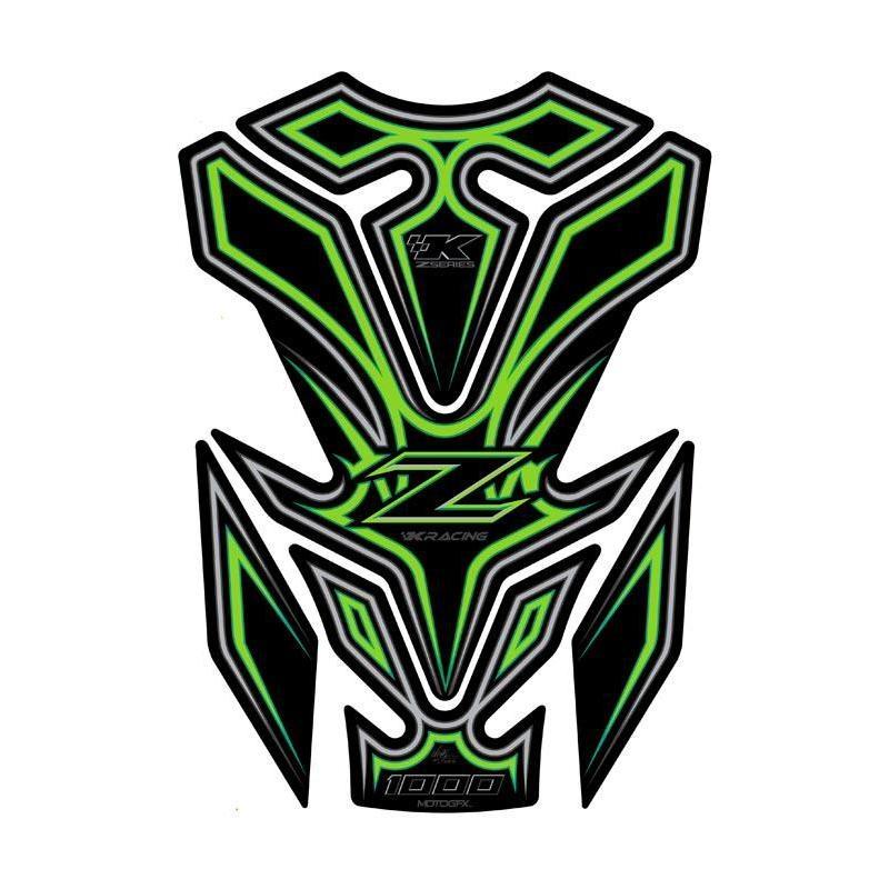Protection de réservoir Motografix vert Kawasaki Z1000SX 5 pièces