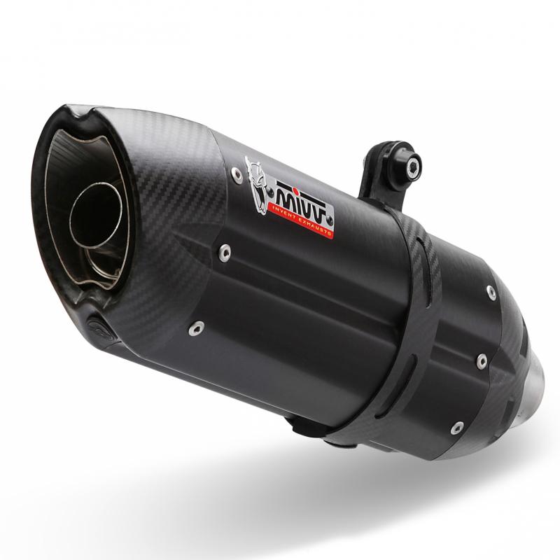 Silencieux MIVV Suono Steel Black / casquette carbone BMW K1200 R / S