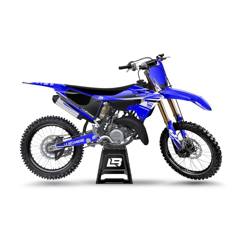 Kit déco La Bécanerie Factory blanc/bleu brillant Yamaha YZ 125 / 250 22-26