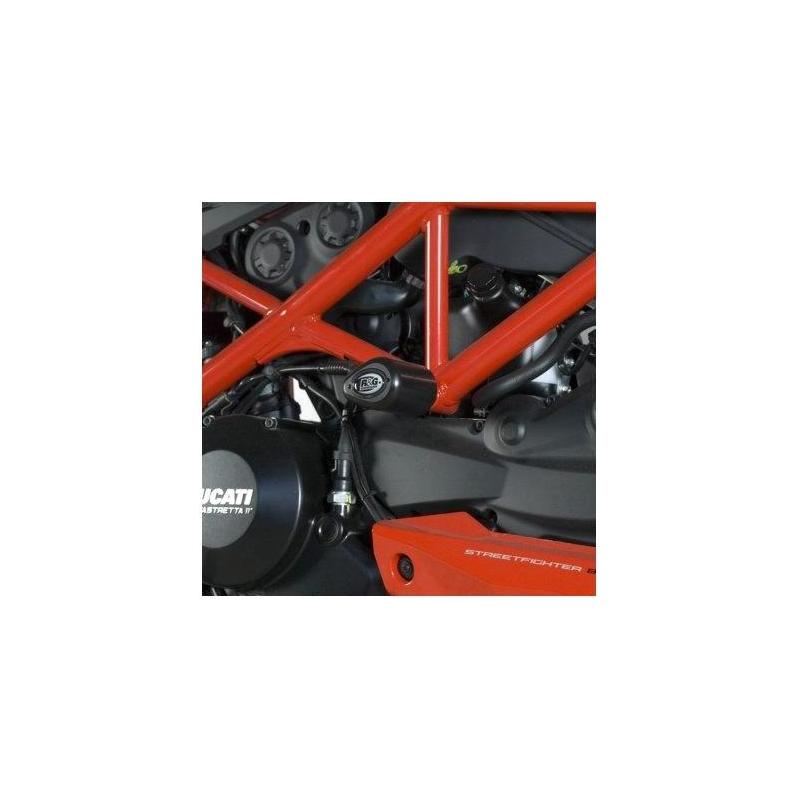 Tampons de protection R&G Racing Aero noir Ducati Streetfighter 848 12-15
