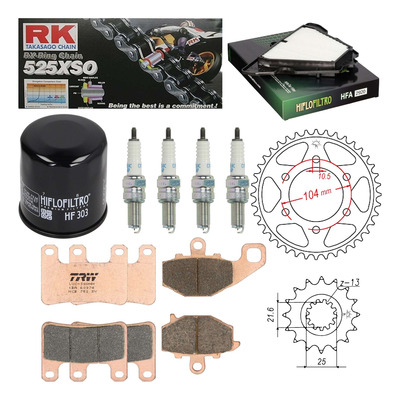 Kit entretien NF Prokit premium Kawasaki Z1000 2014-20