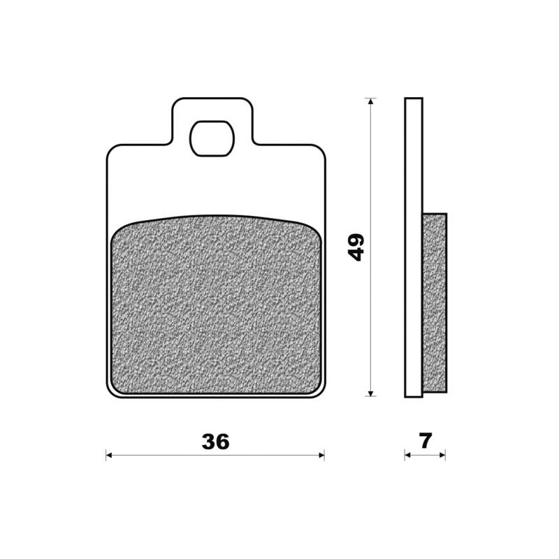 Plaquettes de frein Newfren Standard organique .FD.0249 BKS
