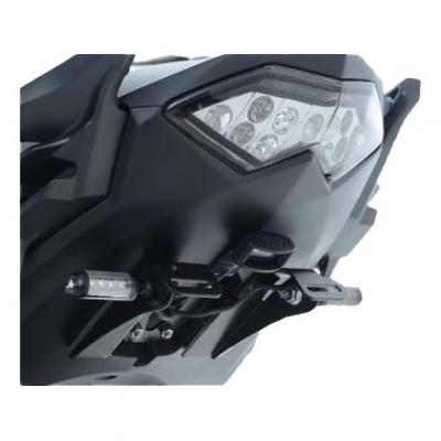 Support de plaque d’immatriculation R&G Racing noir Kawasaki Versys 650 15-18