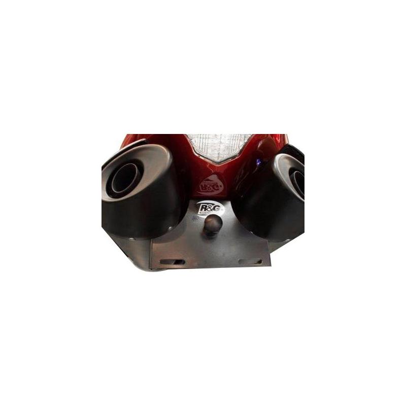 Support de plaque d’immatriculation R&G Racing noir Cagiva Mito 125