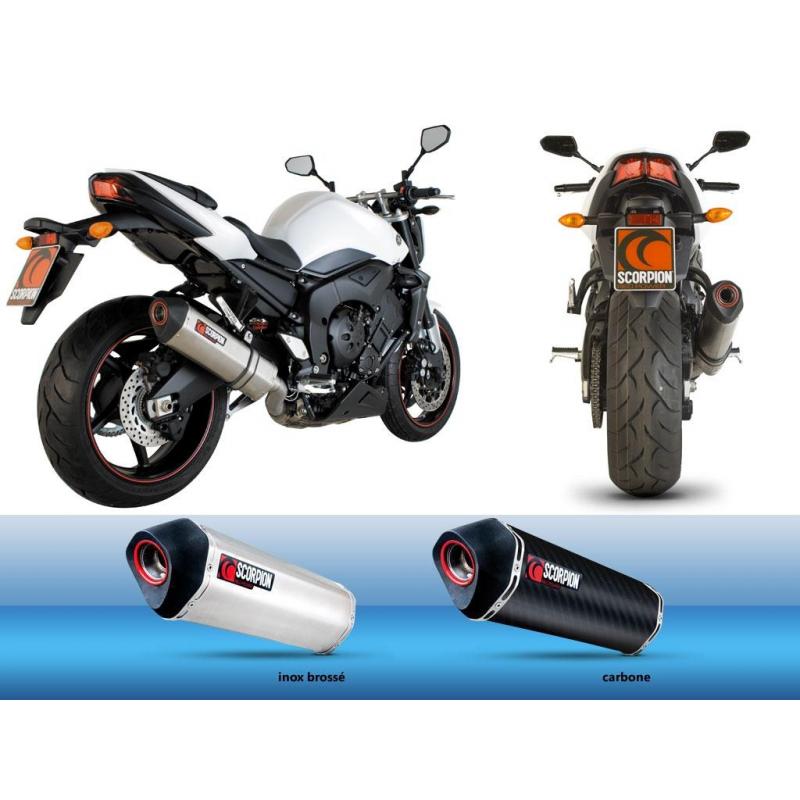 Silencieux homologué Scorpion Serket parallèle Inox Brossé pour Yam