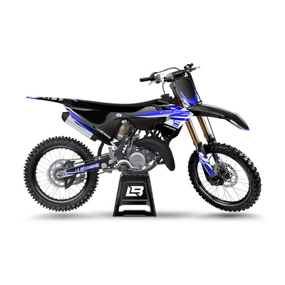 Kit déco La Bécanerie Factory blanc/bleu/noir brillant Yamaha YZ 125/250 22-23