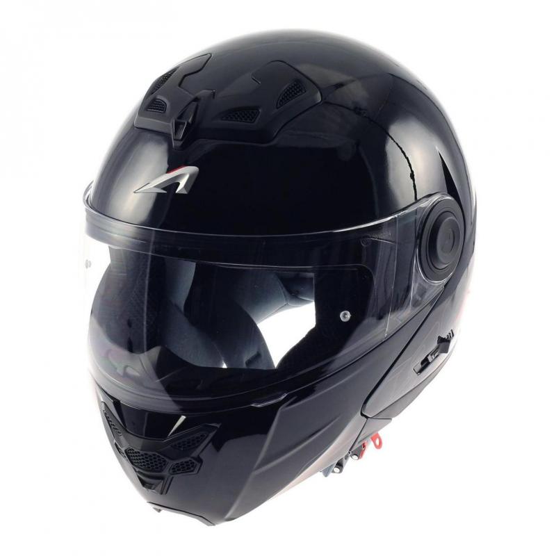 Casque Modulable Astone Rt800 Solid Exclusive noir gloss- XS