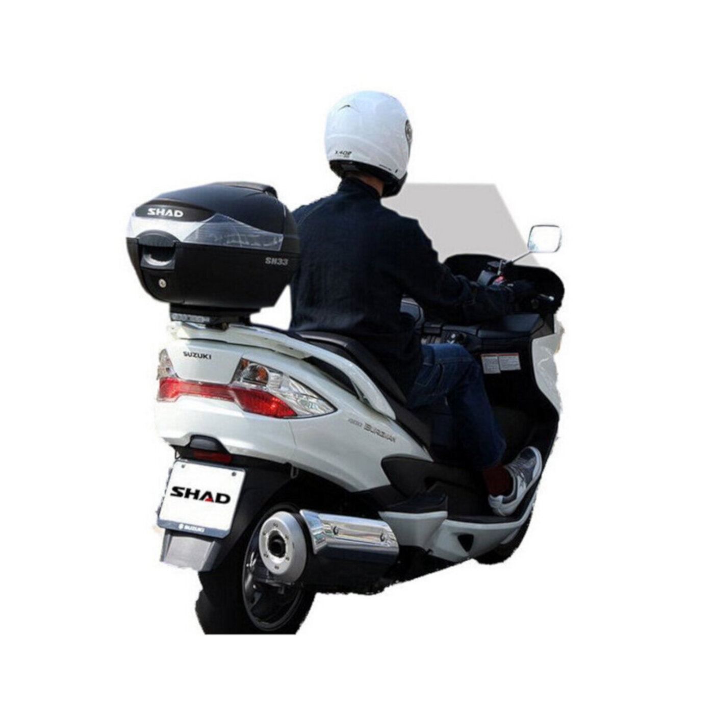 Top case shad 26l noir universel – pièce moto, scooter