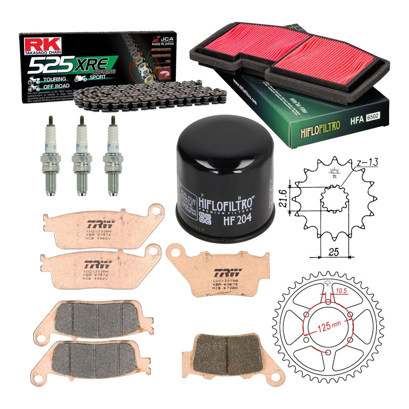 Kit entretien NF Prokit premium Triumph Street Triple 675 2013-16