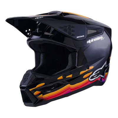 Casque cross Alpinestars SM3 Force black glossy