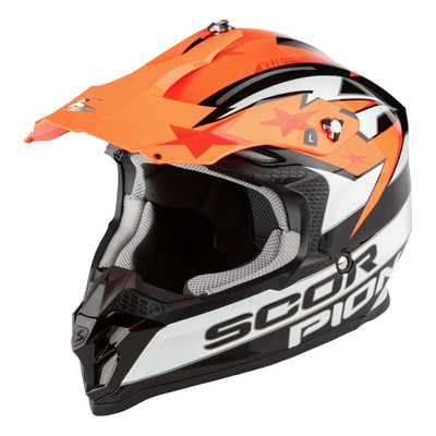 Casque cross Scorpion VX-16 Evo Air Patriot noir/blanc/rouge
