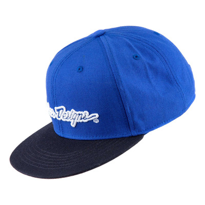 Casquette Troy Lee Designs Signature blue/white