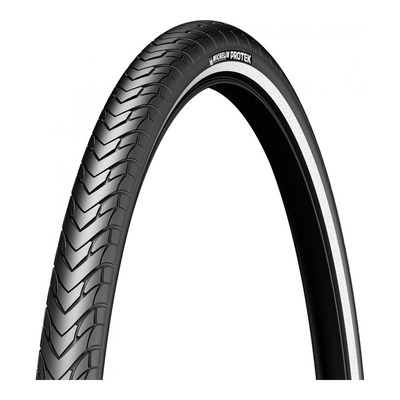 Pneu vélo VTT Michelin Protek noir/flanc réfléchissant TR noir (26 x 1.85’’)