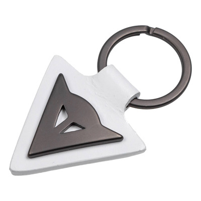 Porte-clés cuir Dainese Logo blanc