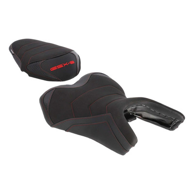 Selle confort complète Bagster SIT'N GO Suzuki GSX-8 S 23-26 noir/nubuk/rouge