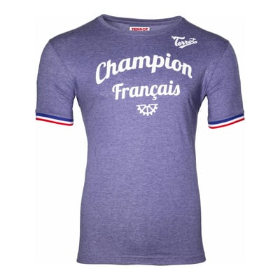 Tee-shirt Terrot Champion Français bleu marine